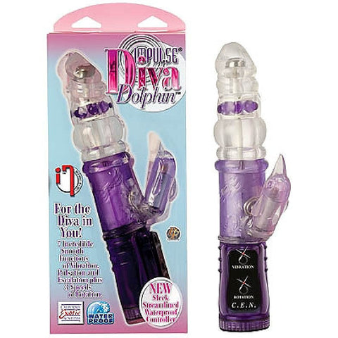Impulse Diva Dolphin Vibrator by California Exotics - Rabbit Vibrators