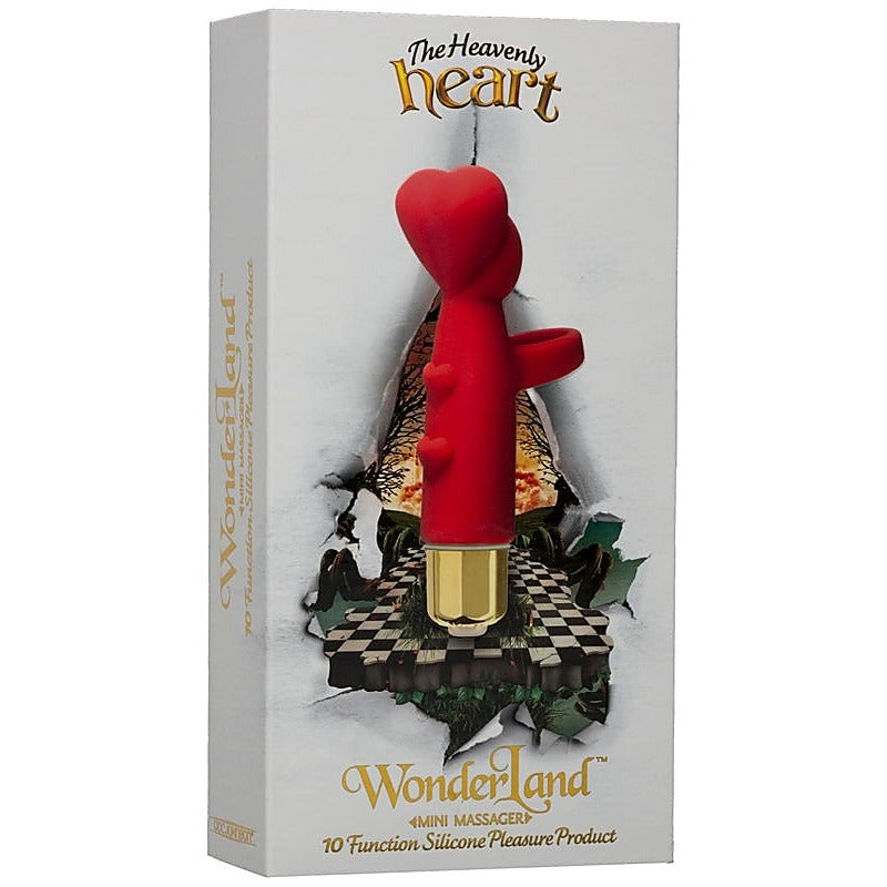 Wonderland The Heavenly Hart Mini Massager by Doc Johnson - Finger and Tongue Vibrators
