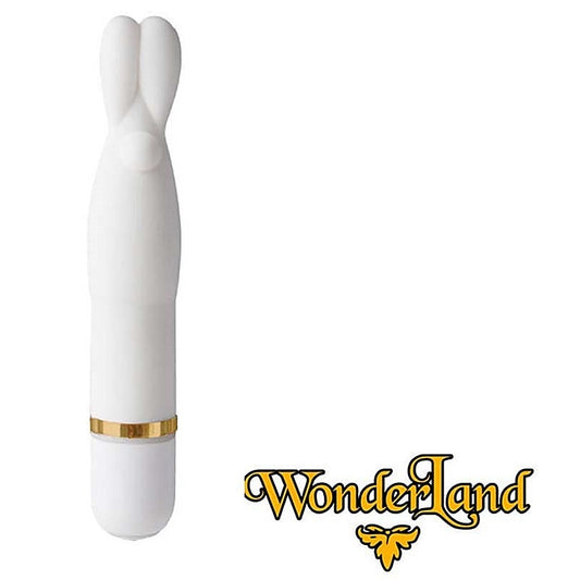Doc Johnson Wonderland The White Wabbit Silicone Massager - Rabbit Vibrators