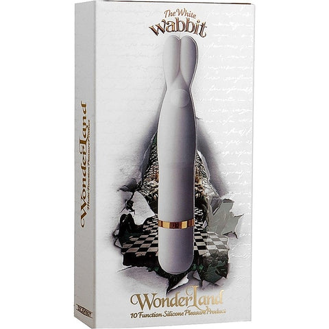 The White Wabbit Silicone Massager by Doc Johnson - Rabbit Vibrators