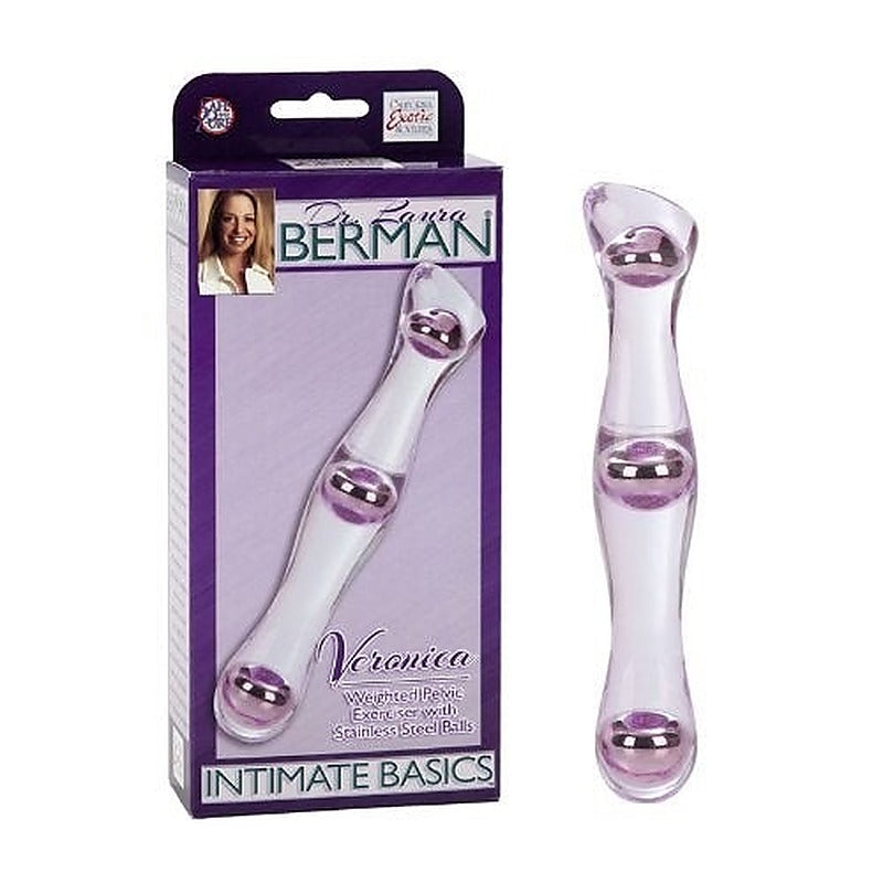 Veronica Weighted Pelvic Exerciser by California Exotics - Glass Sex Toys