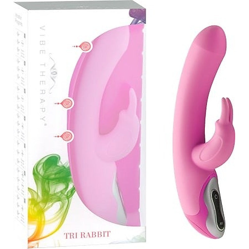 Vibe Therapy Tri Rabbit - Ergonomic Vibrator with 7 Controlled Modes - Rabbit Vibrators
