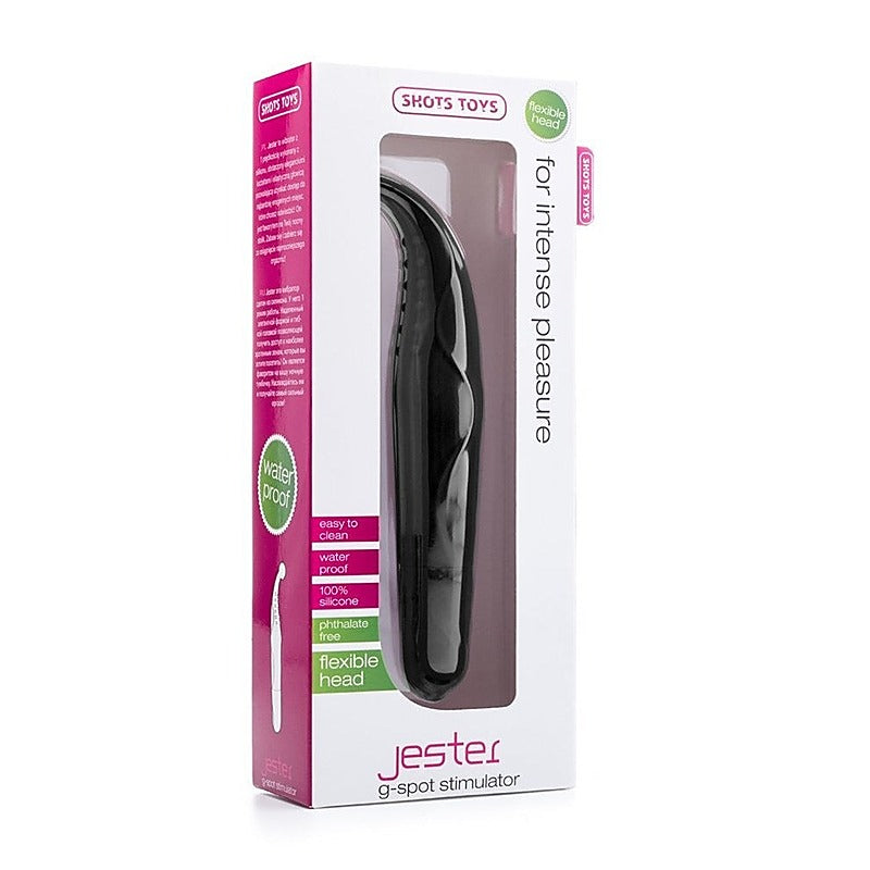 Premium Jester G-Spot Vibrator by Shots Toys - Steel Sex Toys
