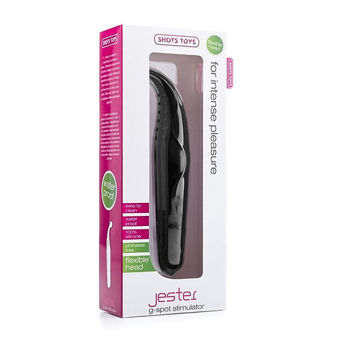 Premium Jester G-Spot Vibrator by Shots Toys - Steel Sex Toys