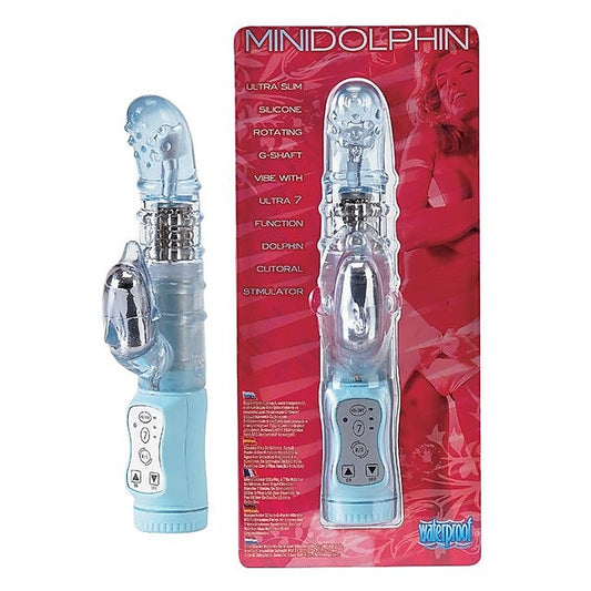 Exotik Mini Dolphin Blue - Rabbit Vibrators