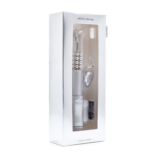 Shots Toys Rabbit Deluxe Silver - Rabbit Vibrators