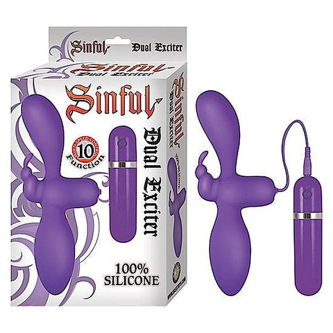 Premium Sinful Dual Stimulator by Nasstoys - Rabbit Vibrators