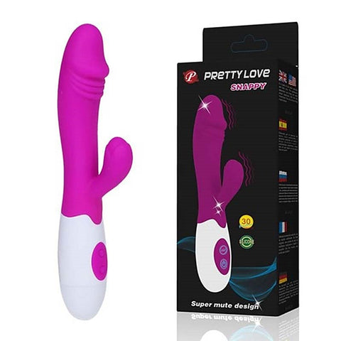 Premium Snappy Silicone Vibrator by Baile - Rabbit Vibrators