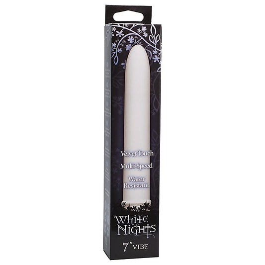 Doc Johnson White Nights Velvet Touch Bullet Vibrator - Bullet Vibrators