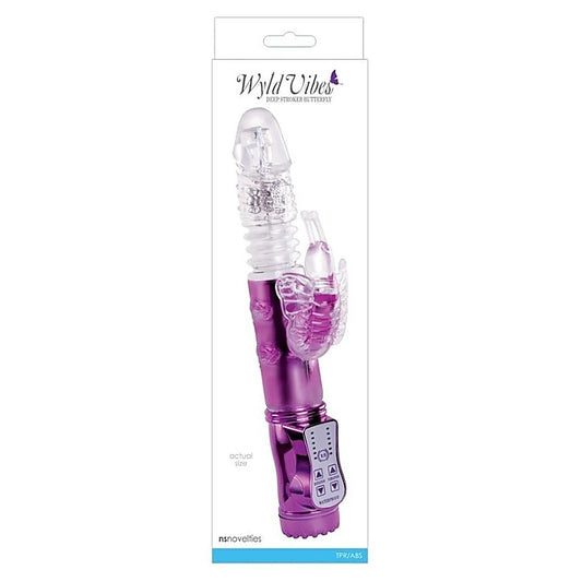 Wyld Vibes Butterfly Purple - Rabbit Vibrators