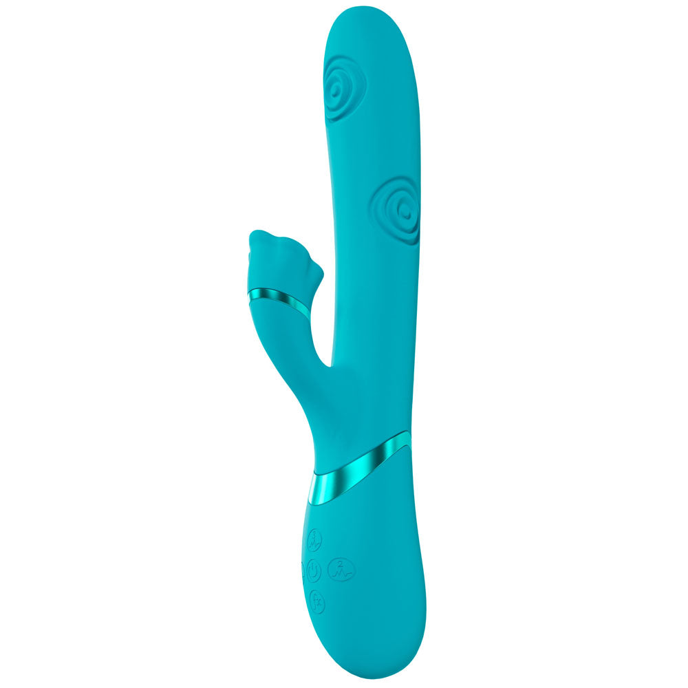 Shots Toys VIVE Fiore Tapping Rabbit Vibrator Blue Rabbit Vibrators