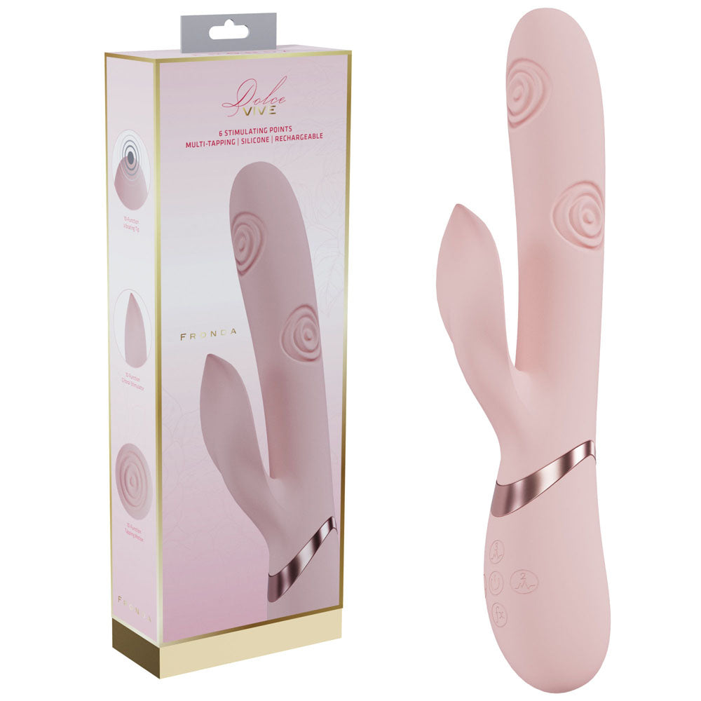 Shots Toys VIVE Fronda Rechargeable Rabbit Vibrator Pink Rabbit Vibrators