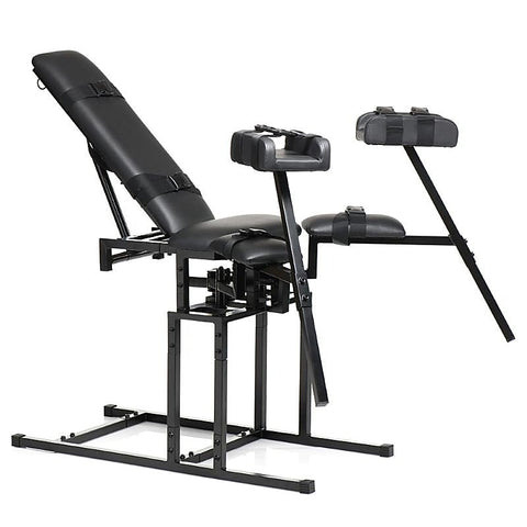 Master Series Leg Spreader Obedience Chair by XR Brands - Sex Furniture