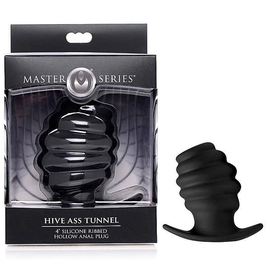 XR Brands Hive Ribbed Anal Plug - Indulge in Ecstasy - Butt Plugs