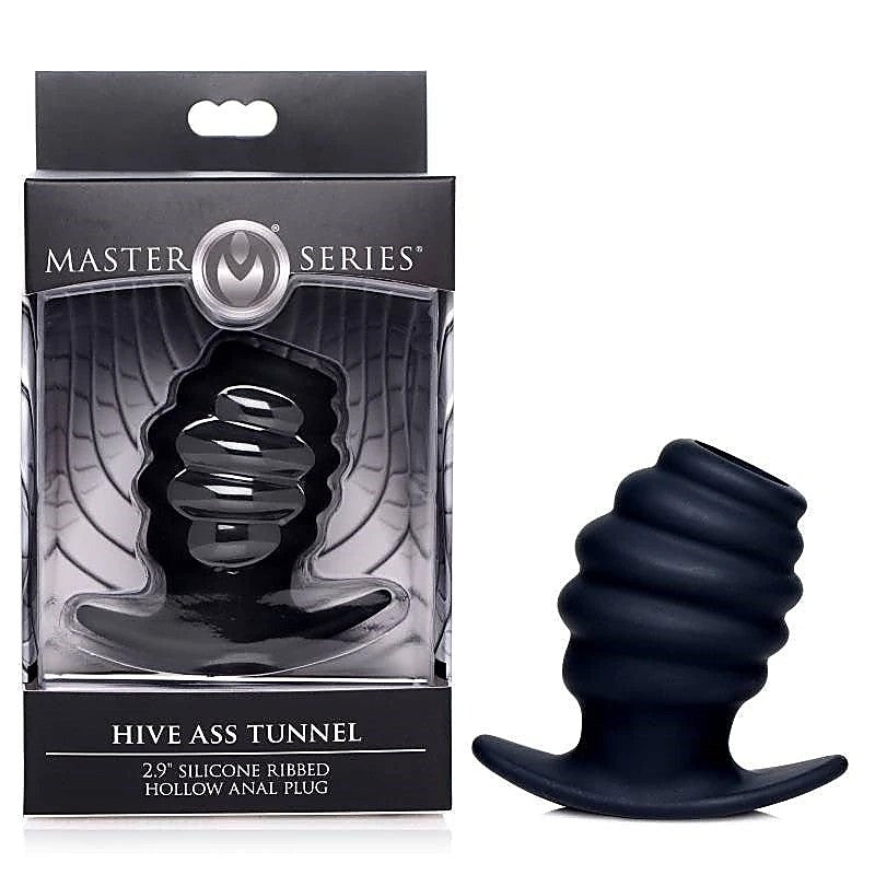 Premium Hive Ribbed Anal Plug by XR Brands - Butt Plugs