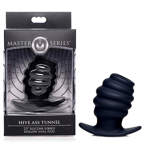 Premium Hive Ribbed Anal Plug by XR Brands - Butt Plugs