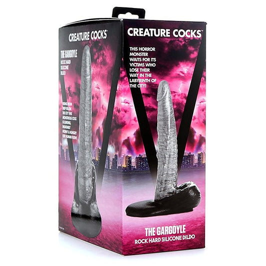 Creature Cocks Gargoyle Dildo - Ridges, Bumps, and Suction for Hands-Free Pleasure - Realistic Dildos