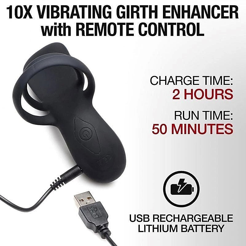 Trinity Dual-Motor Silicone Girth Enhancer by XR Brands - Pumps, Extenders and Sleeves