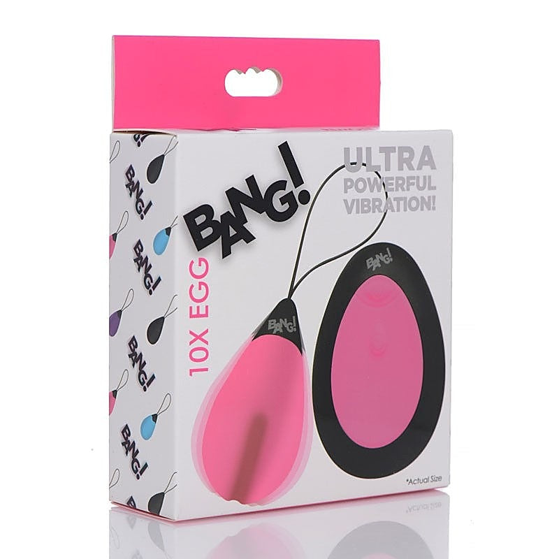 Premium Bang!10X Remote Egg by XR Brands - Non-Realistic Dildos