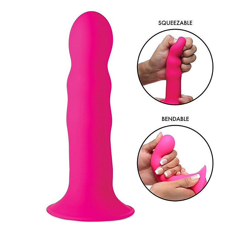 Squeeze-It Wavy Dildo by XR Brands - Realistic Dildos