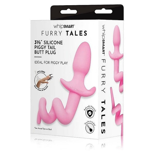 WhipSmart Furry Tales - Silky Smooth Piggy Tail Butt Plug - Butt Plugs