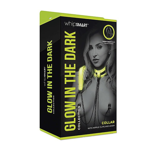 WhipSmart Glow In Dark Collar, Clips + Leash - Collars and Leads
