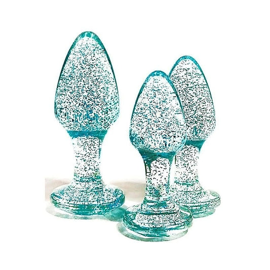 Adam & Eve GLITTER GEM BUTT PLUG SET - Butt Plugs