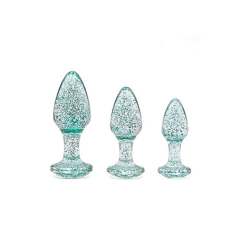 Glitter Gem Butt Plug Set by Adam & Eve - Butt Plugs