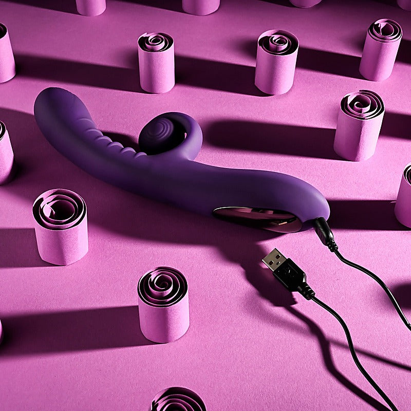 Playboy Pleasure CURLICUE Rabbit Vibrator by Evolved - Rabbit Vibrators