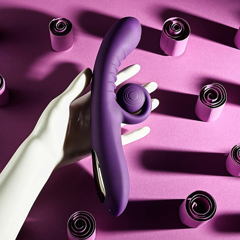 Playboy Pleasure CURLICUE Rabbit Vibrator by Evolved - Rabbit Vibrators