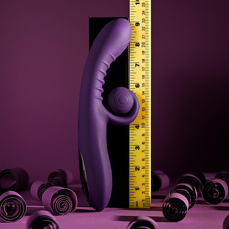 Playboy Pleasure CURLICUE Rabbit Vibrator by Evolved - Rabbit Vibrators
