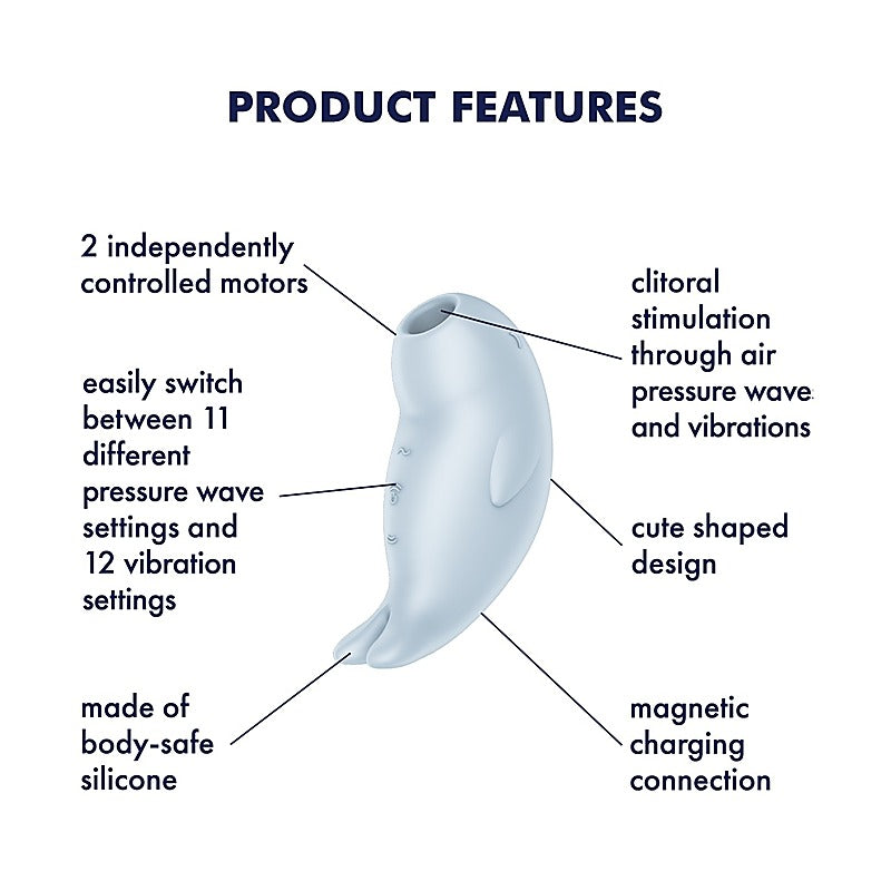 Seal You Soon Air Pulse Clitoral Massager by Satisfyer - Clit Ticklers and Pulsators
