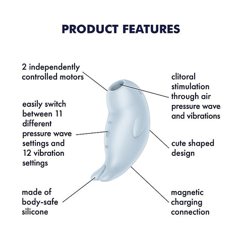 Seal You Soon Air Pulse Clitoral Massager by Satisfyer - Clit Ticklers and Pulsators