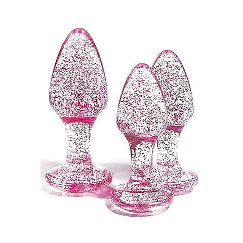 Glitter Gem Butt Plug Collection by Adam & Eve - Butt Plugs