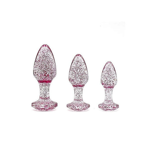 Glitter Gem Butt Plug Collection by Adam & Eve - Butt Plugs