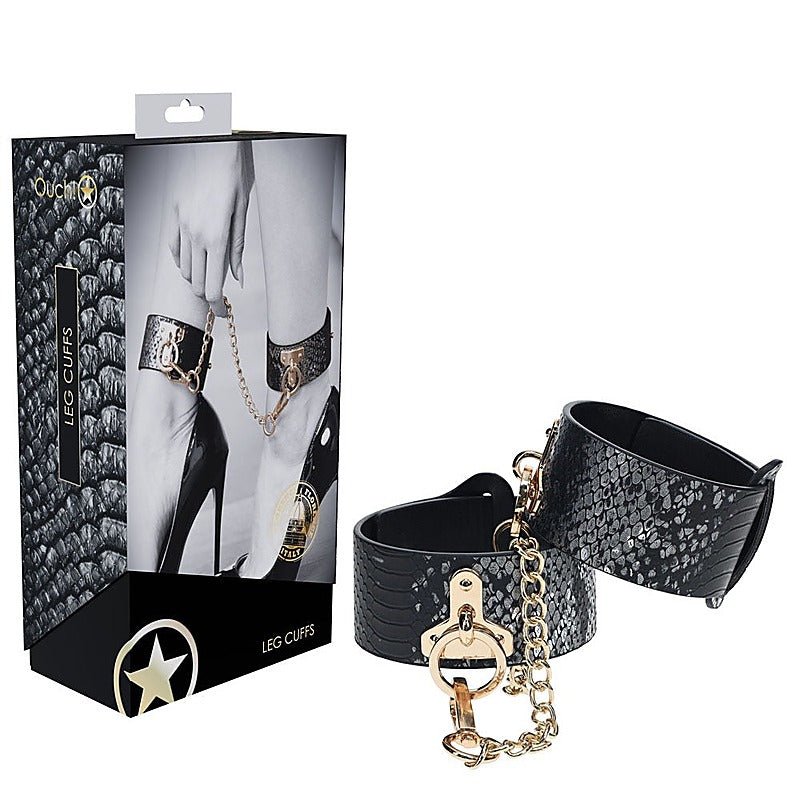 OUCH! Florence BDSM Play Leg Cuffs by Shots Toys - Cuffs and Restraints