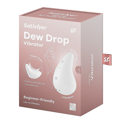 Dew Drop 12 Functions Lay-on Clitoral Vibrator by Satisfyer - Clit Ticklers and Pulsators