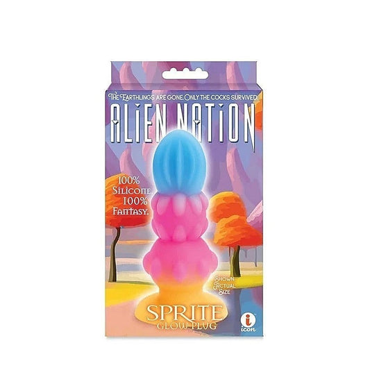 Otherworldly Pleasure with Alien Nation's Glow-in-the-Dark Sprite Fantasy Anal Plug - Butt Plugs