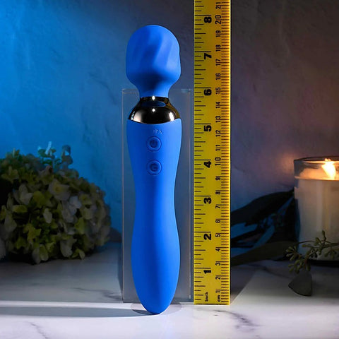 BLUE BELLE Dual Pleasure Body Wand Massager by Evolved - Personal Massagers