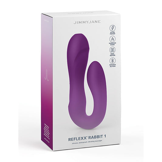 JimmyJane Reflexx Rabbit 1 Dual Silicone Vibrator - Rabbit Vibrators