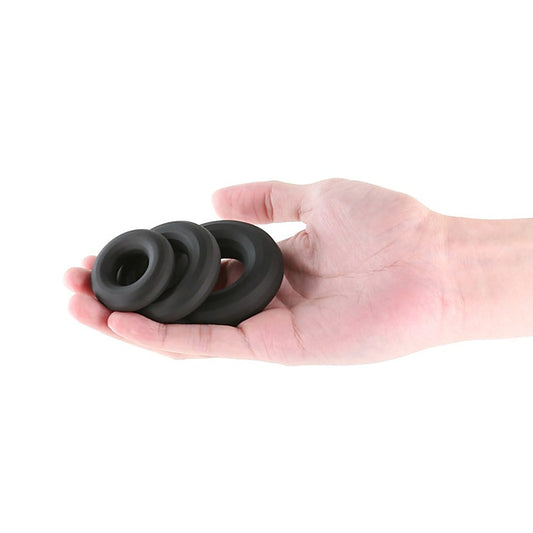 Renegade 3pc Silicone Fireman Cock Rings - Intensify Pleasure