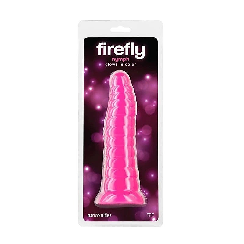 Firefly Nymph Glow In Dark Suction Cup Dildo by NS Novelties - Anal Dildos