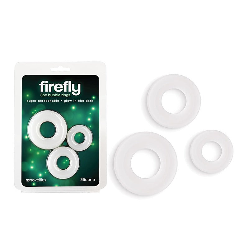 Firefly 3pc Bubble Men's Cock Rings Set by NS Novelties - Cock Rings