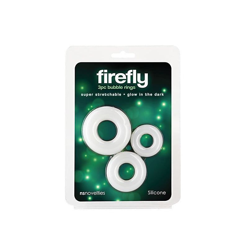 Firefly 3pc Bubble Men's Cock Rings Set by NS Novelties - Cock Rings