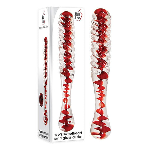 Professional Sweetheart Swirl by Adam & Eve - Glass Sex Toys