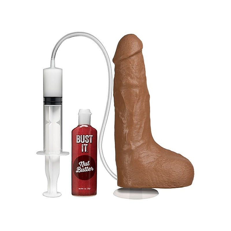 Bust It 8.5 Inch Squirting Realistic Cock by Doc Johnson - Realistic Dildos