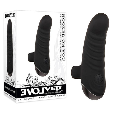 Hooked On You Finger Vibrator by Evolved - Finger and Tongue Vibrators