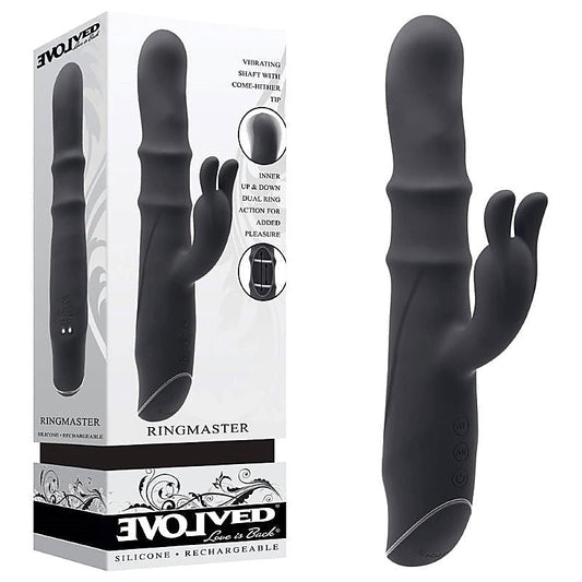Evolved Ringmaster - Black Edition Delight - Rabbit Vibrators