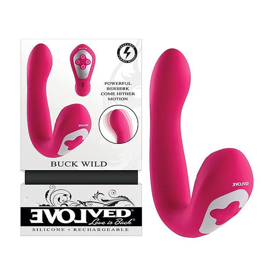 Evolved Buck Wild Flicking Vibrator - Tap, Thump, and Come-Hither for Wild Delight - G-Spot Vibrators
