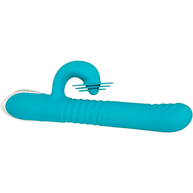 The Show Stopper Teal Vibrator by Evolved - Rabbit Vibrators